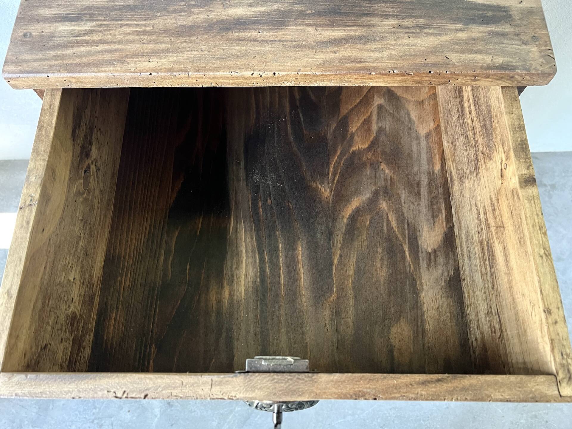 Small old vertical craft cabinet with 5 drawers