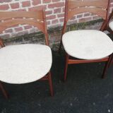 chaises en teck Erik Buch