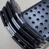 Omstack vintage metal chairs BIEFFEPLAST 1970s
