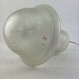 White clear glass peill and putzler mushroom table lamp