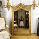Antique fireplace mirror Napoleon III gilt wood nineteenth 98x146cm
