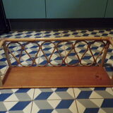 Vintage rattan shelf