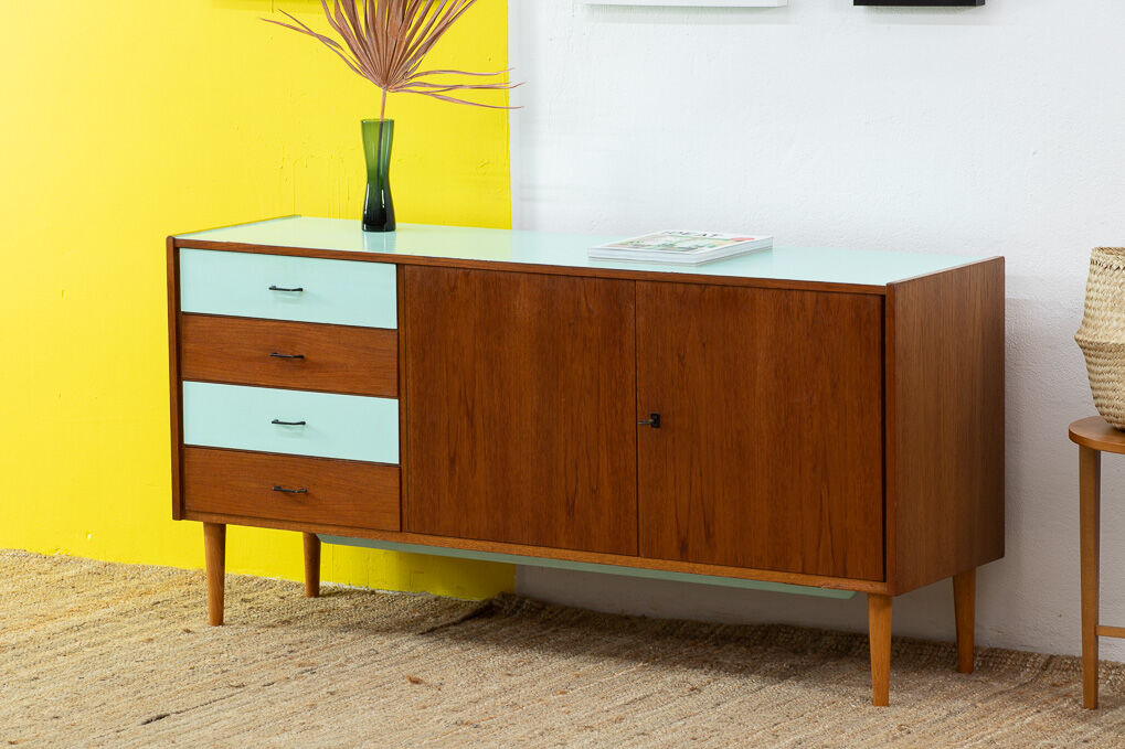 Scandinavian Vintage Teak Row – 148 cm