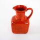 Red ceramic vase, Italian design, 1960s, made in Italy