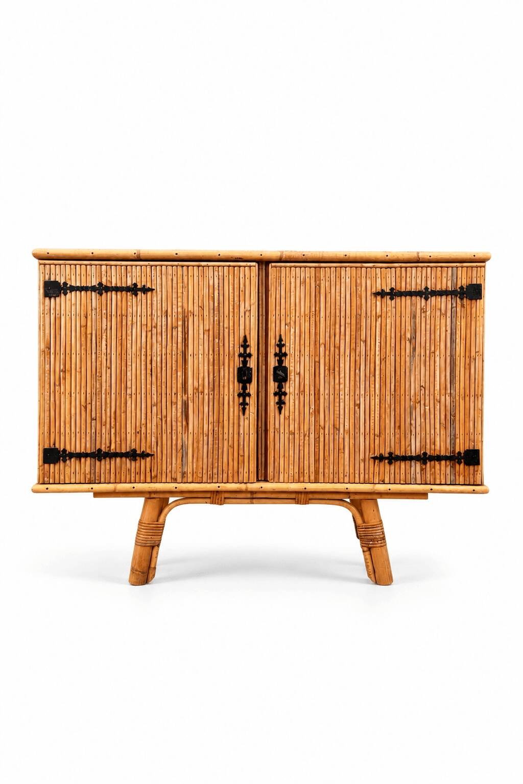 Bamboo and rattan buffet Audoux Minet
