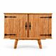 Bamboo and rattan buffet Audoux Minet