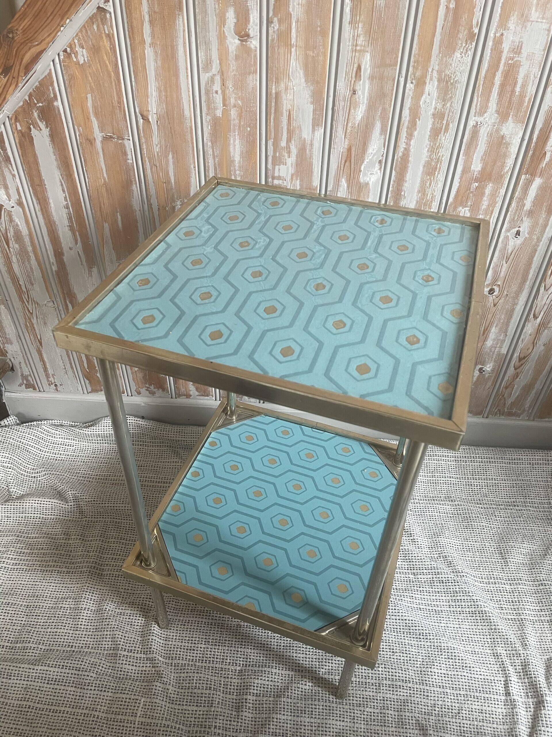 Golden Art Deco side table