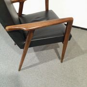 Vintage teak armchair by Josef Hillerband for Wilkhahn 1960s