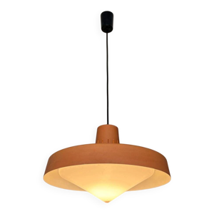 Lustre vintage en métal - orange