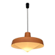 Vintage orange salmon metal chandelier
