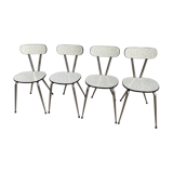 Series of 4 chairs in formica