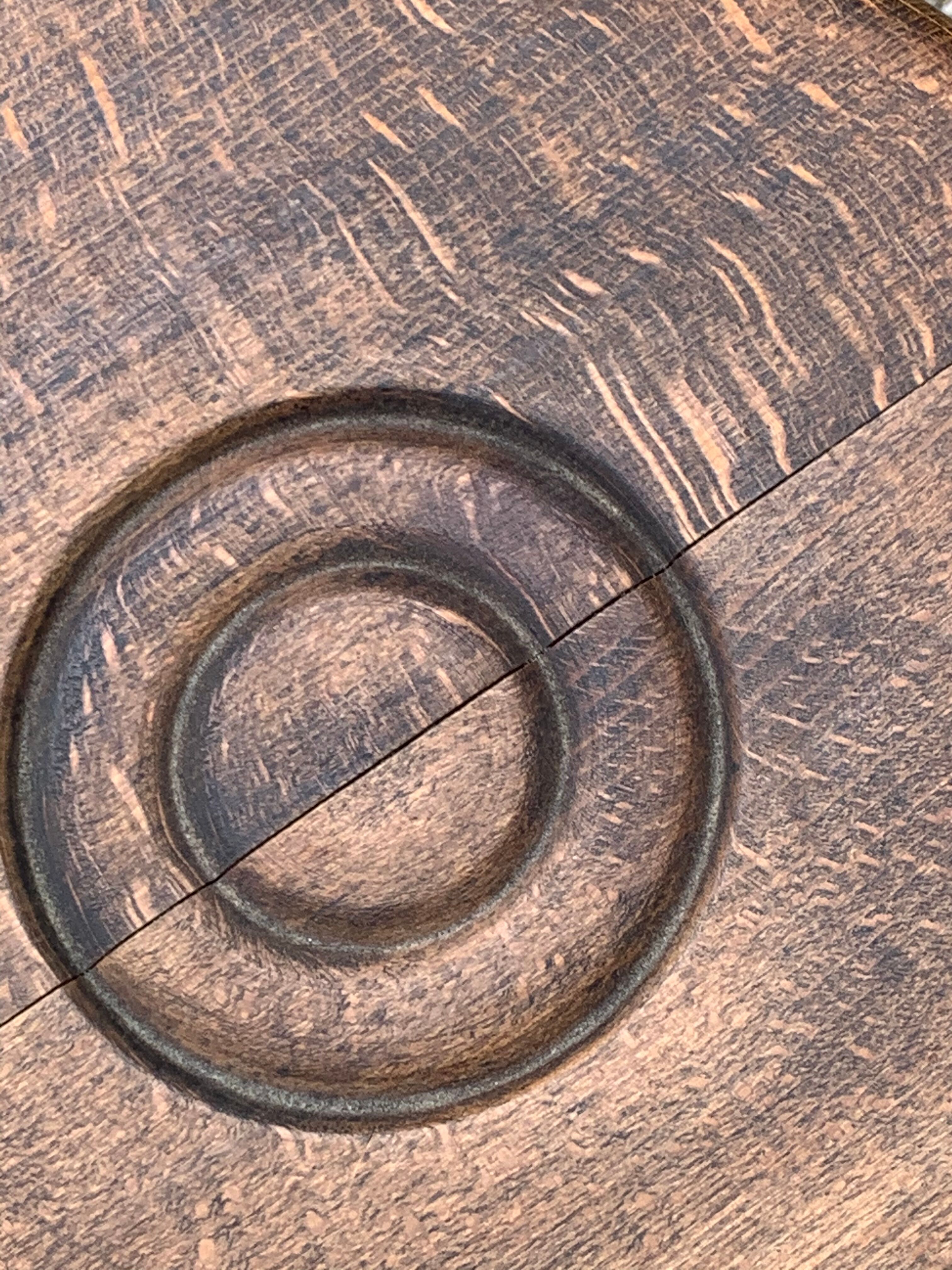 Milking tabouret, old wood turns and chiseled