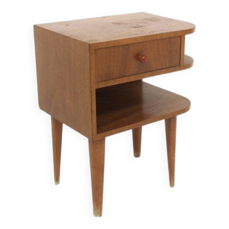 Mahogany bedside table, Swedish Modern, Sweden, 1940.