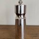 Space Age pepper mill from 1960 in silver-plated metal, 1970.