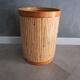 Vintage basket in bamboo and straw