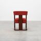 Art Deco red Reupholstered Chair, Belgium ca. 1920