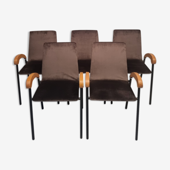 Set of five armchairs model "pigalle" published by xo