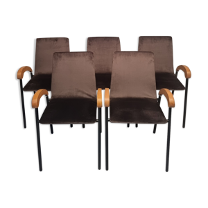 Ensemble de cinq fauteuils modèle