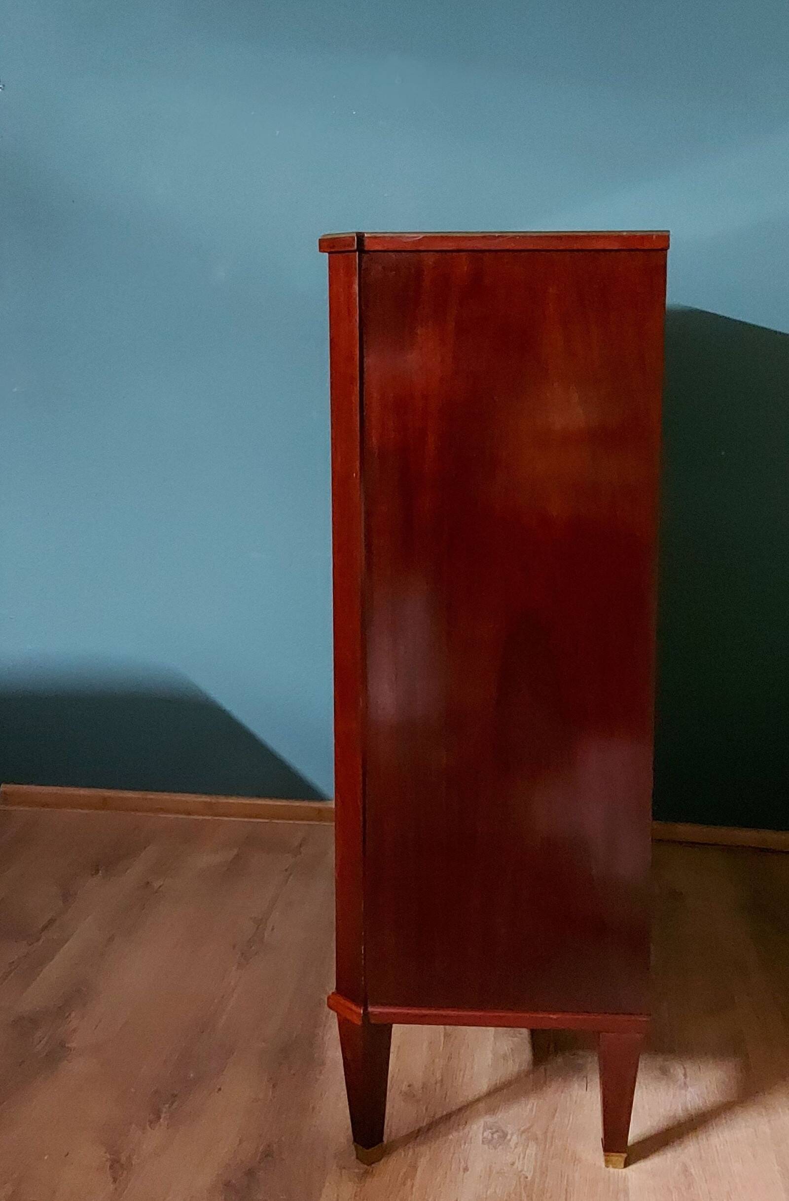 Danish Art Deco Chest of Drawers, Mahogany