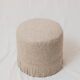 Pair of wool poufs