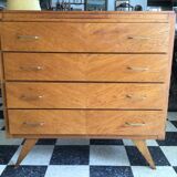 Commode année 60 pieds compas