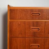 Swedish teak tallboy by Treman