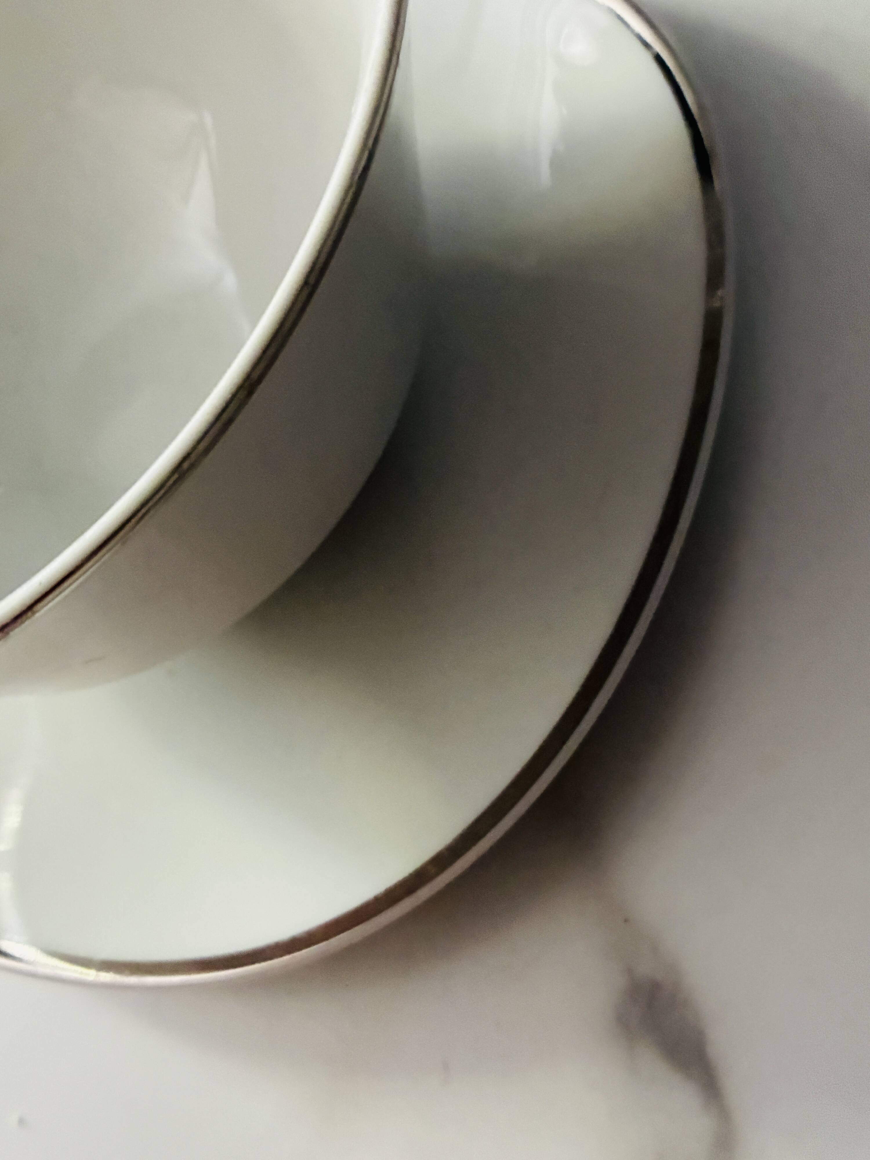 Bowl saucer porcelain Schirnding Bavaria