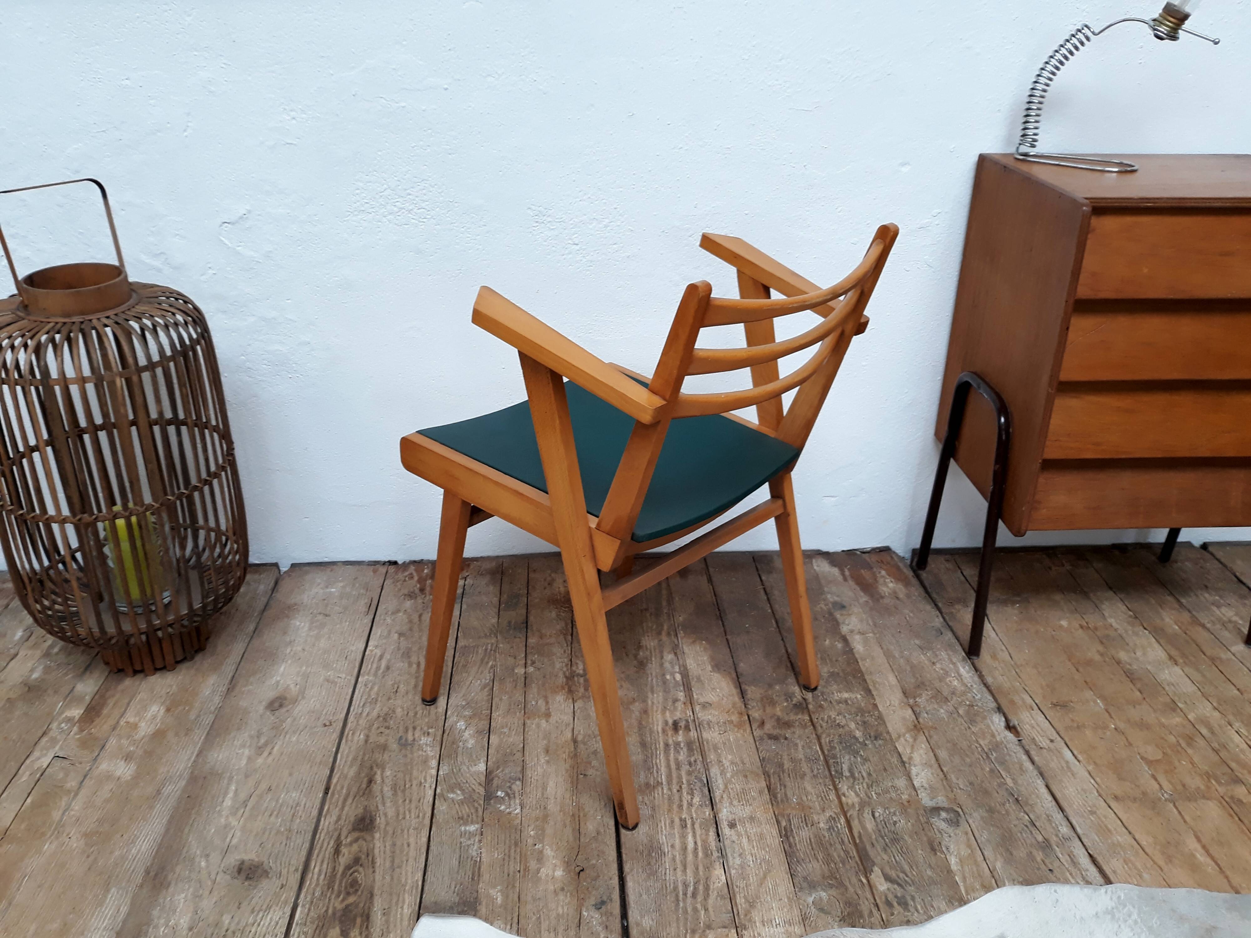 Chair Scandinavian vintage foot compass