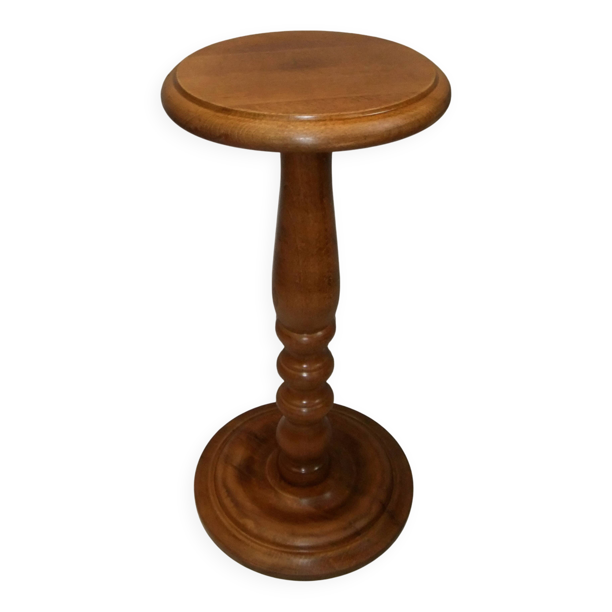 Pedestal table console solid wood furniture plant holder