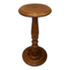 Pedestal table console solid wood furniture plant holder