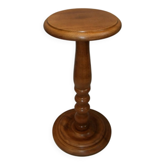 Pedestal table console solid wood furniture plant holder