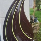 Sculptural ceramic vase, modernist line, designer piece