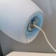 Blue vitage Ikea Mylonit lamp, handmade, 1990s