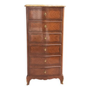 Chiffonnier style Louis - placage bois