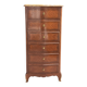 Louis XV style chest of drawers in precious wood veneer.