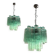 Paire de lustres en verre de Murano