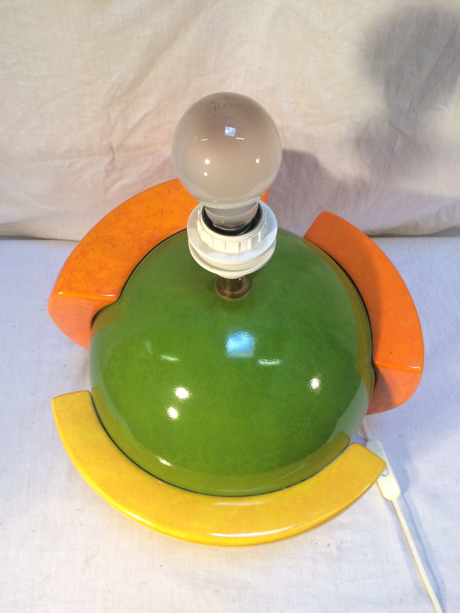 Vintage lamp "Laurence" ball format by François Chatain for Roche Bobois - 80s