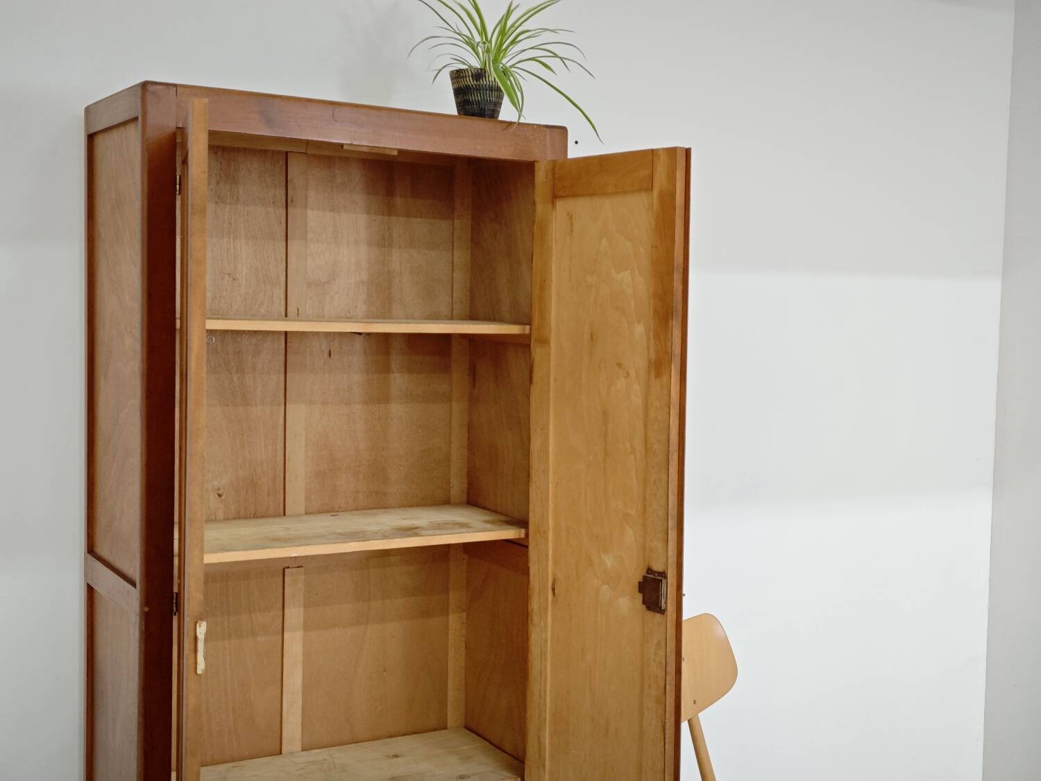 Parisian wooden wardrobe in country style