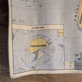 School map / political planisphere and economic planisphere