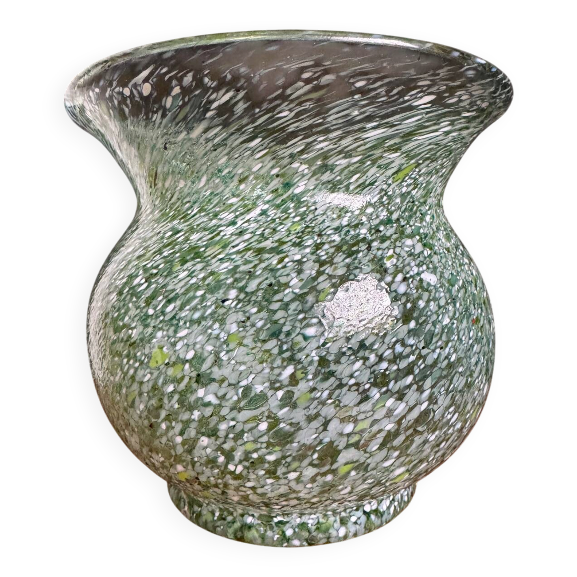 Round Murano glass vase antique