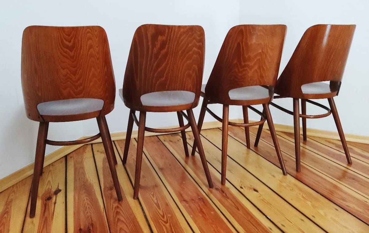 Set of Four Chairs by O. Haerdtl for TON, Czechoslovakia, 1960s