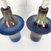 Pair of Einar Johansen ceramic table lamps, Soholm, Denmark, 1960s, Space Age