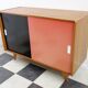 Jiri Jiroutek pink and black sideboard  Interier Praha 1960