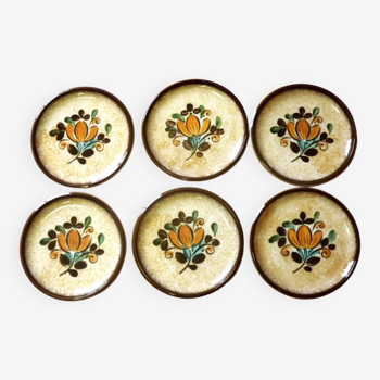 Vintage Boch La Louvière Corfou Collection Ensemble de 6 assiettes