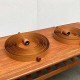 Mid-Century Teak Moon Lamps, 1960s, set of 2