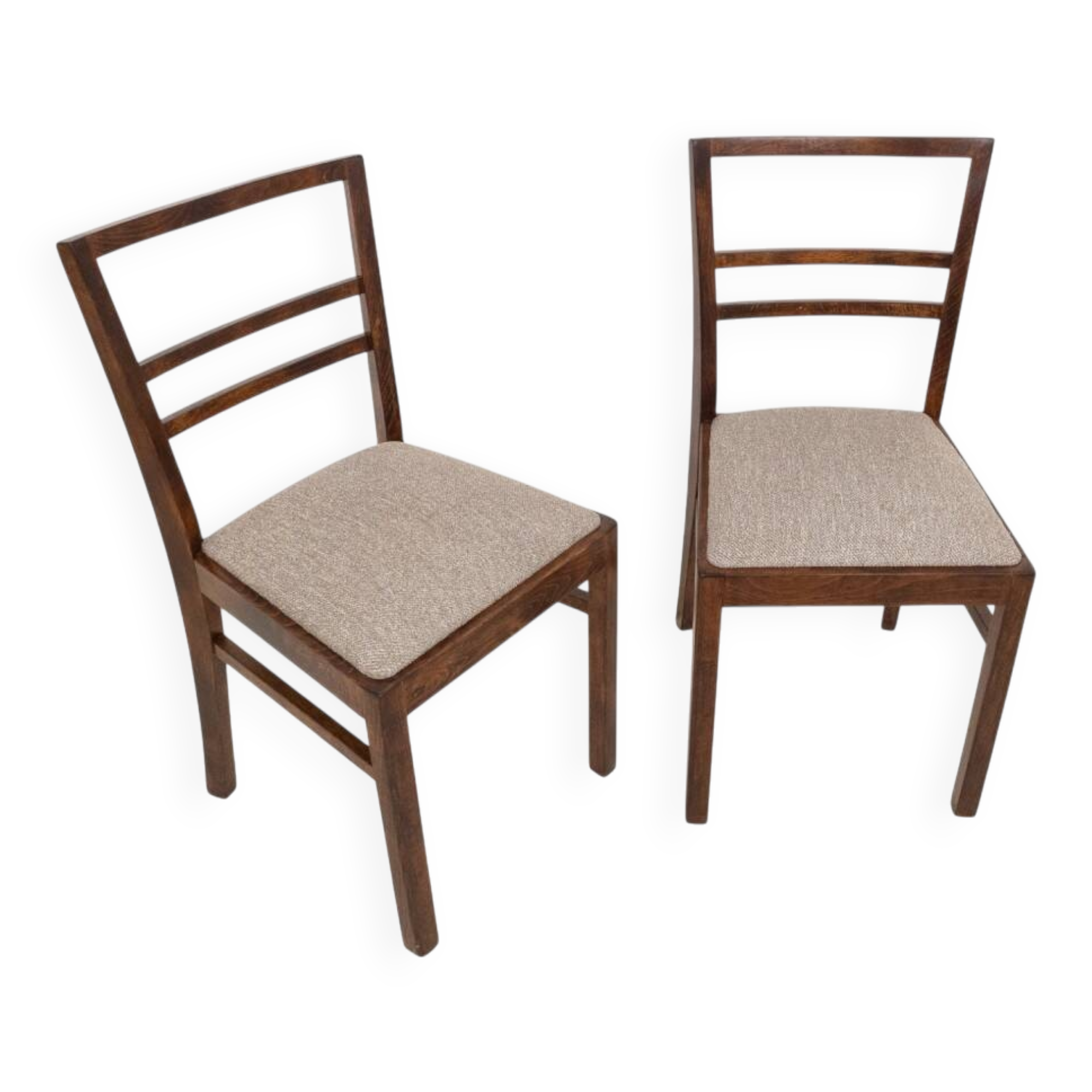 A pair of Art Deco chairs from the mid-20th century