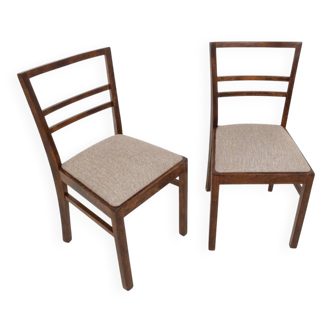 A pair of Art Deco chairs from the mid-20th century