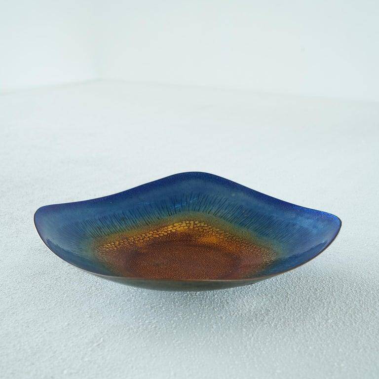 Enamelled bowl by Franco Bastianelli for Laurana Pesaro, 1960s.