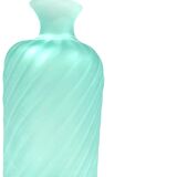 Gino Cenedese, Murano frosted glass aqua green vase, Cenedese, Murano Italy 1970s