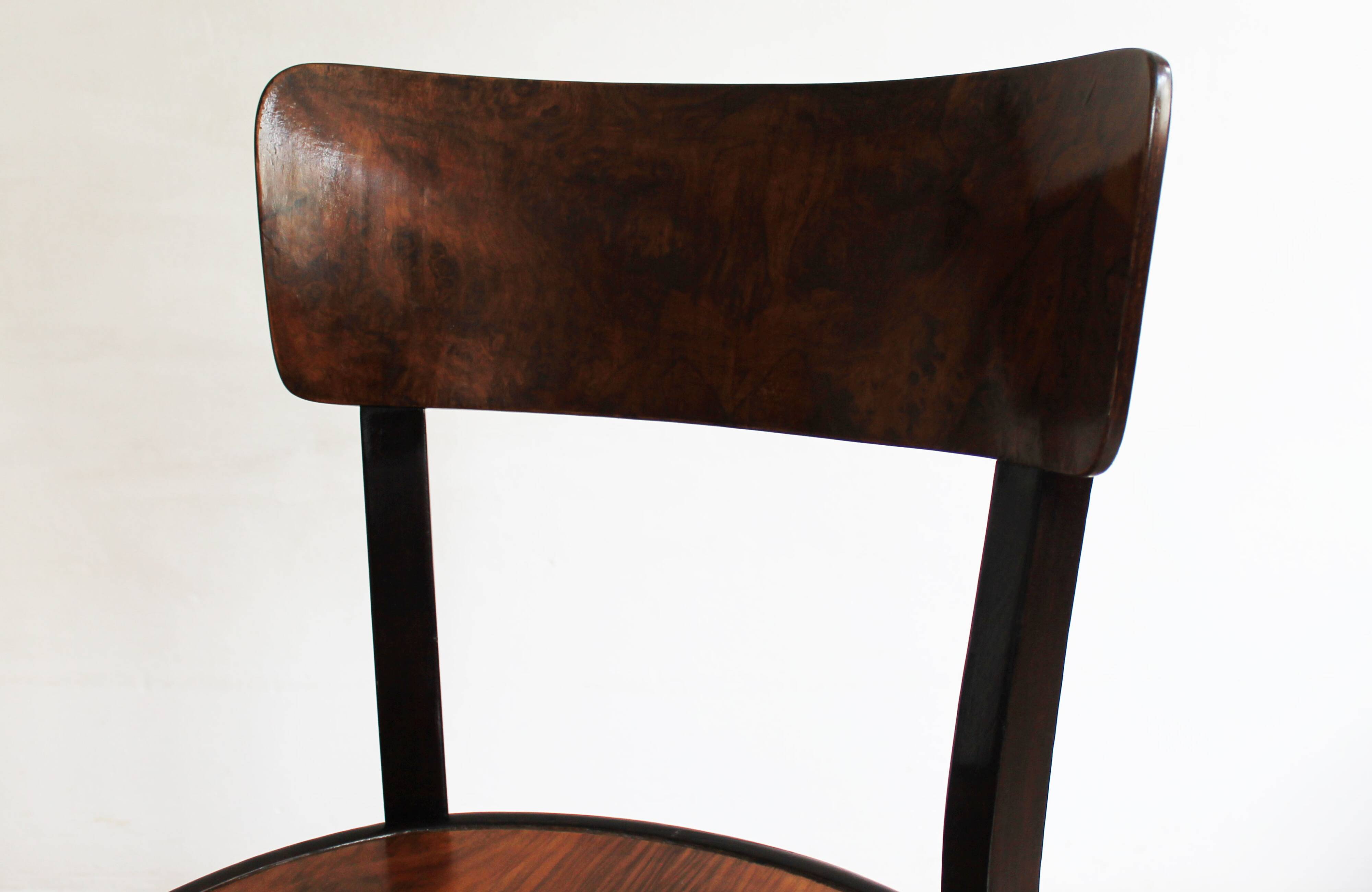 Chaise de salle à manger des années 1930 Modèle A 524 3/4 par Thonet